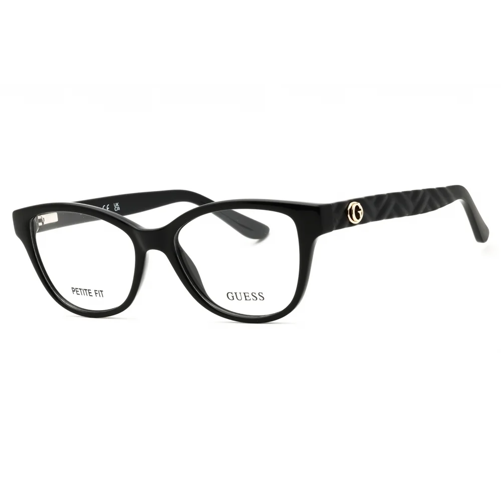 NWT Guess GU50307 Black Rectangle 50mm Eyeglasses